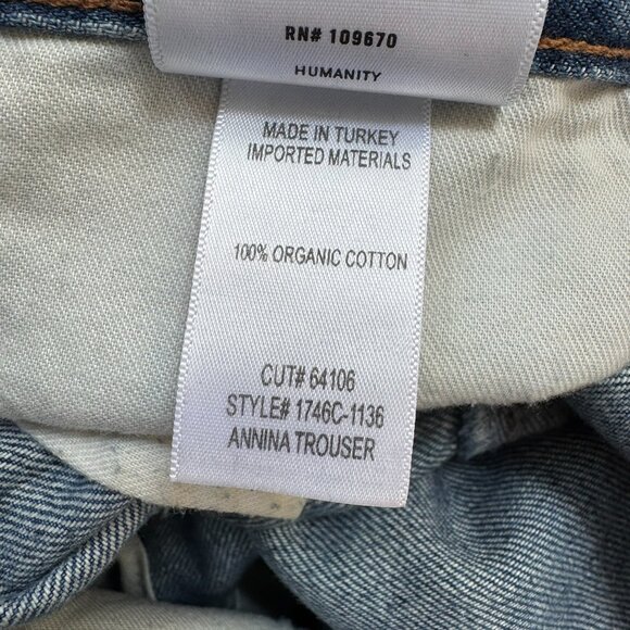 Citizens of Humanity Annina Trouser Wide Leg Jeans Pinnacle Medium Wash Blue 25 - Picture 8 of 13